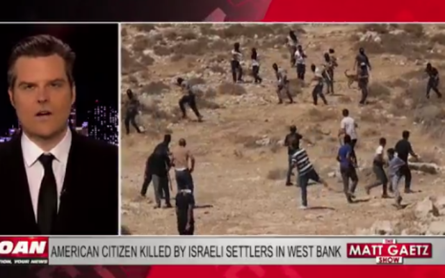 Matt Gaetz during a One America News broadcast on July 16, 2025. (Screen capture/X)